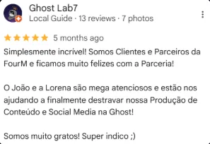 Depoimento Google Ghost Lab7