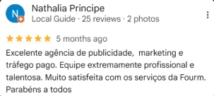 Depoimento Google cliente FourM